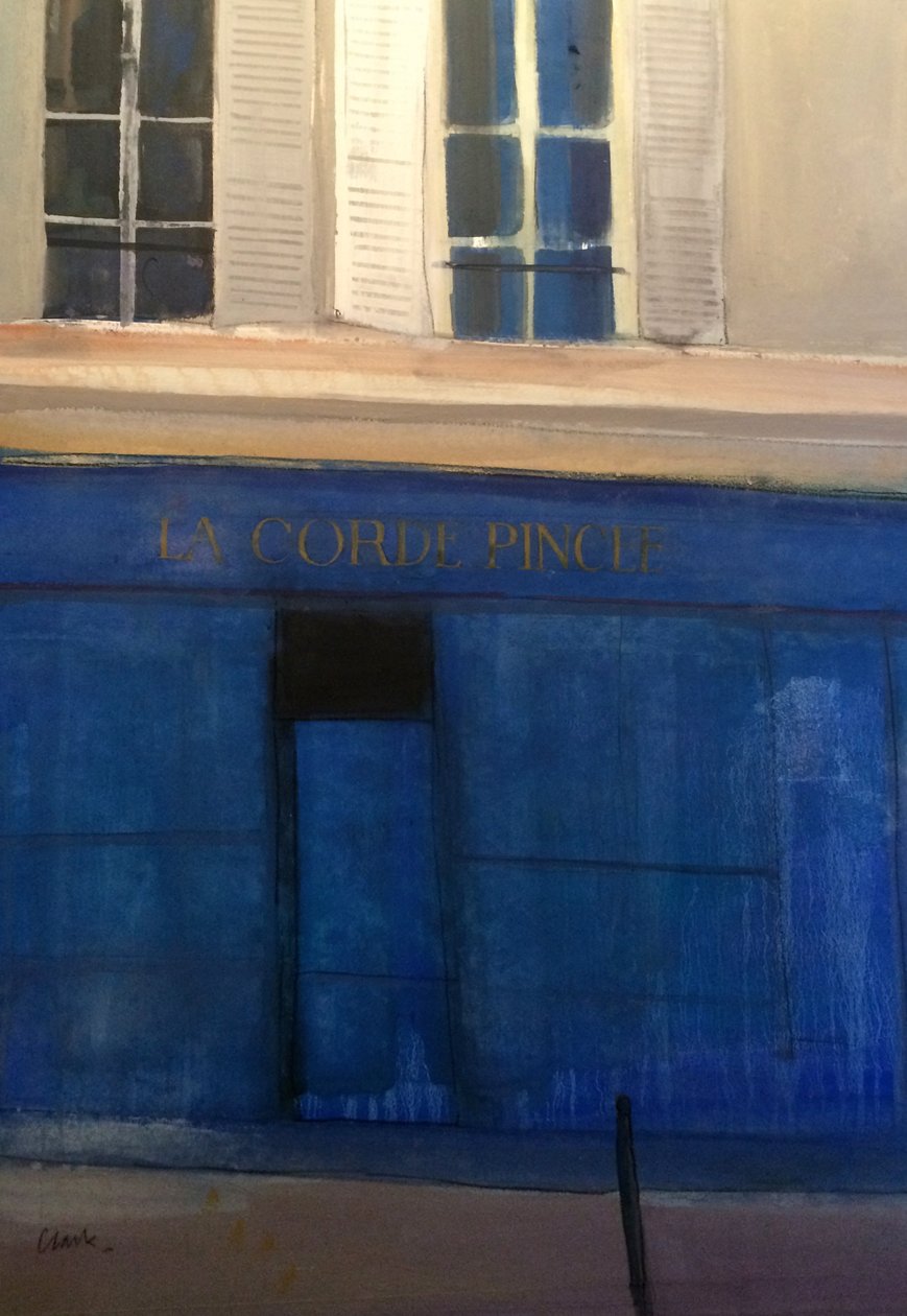 La Corde Pincée, 2015 (acquerello su carta) da Michael G. Clark