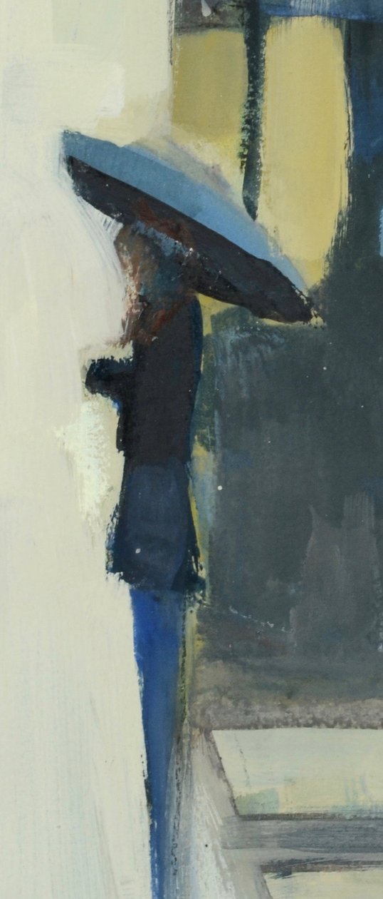 Parigi sotto la pioggia, 2017 (acquerello su carta) da Michael G. Clark