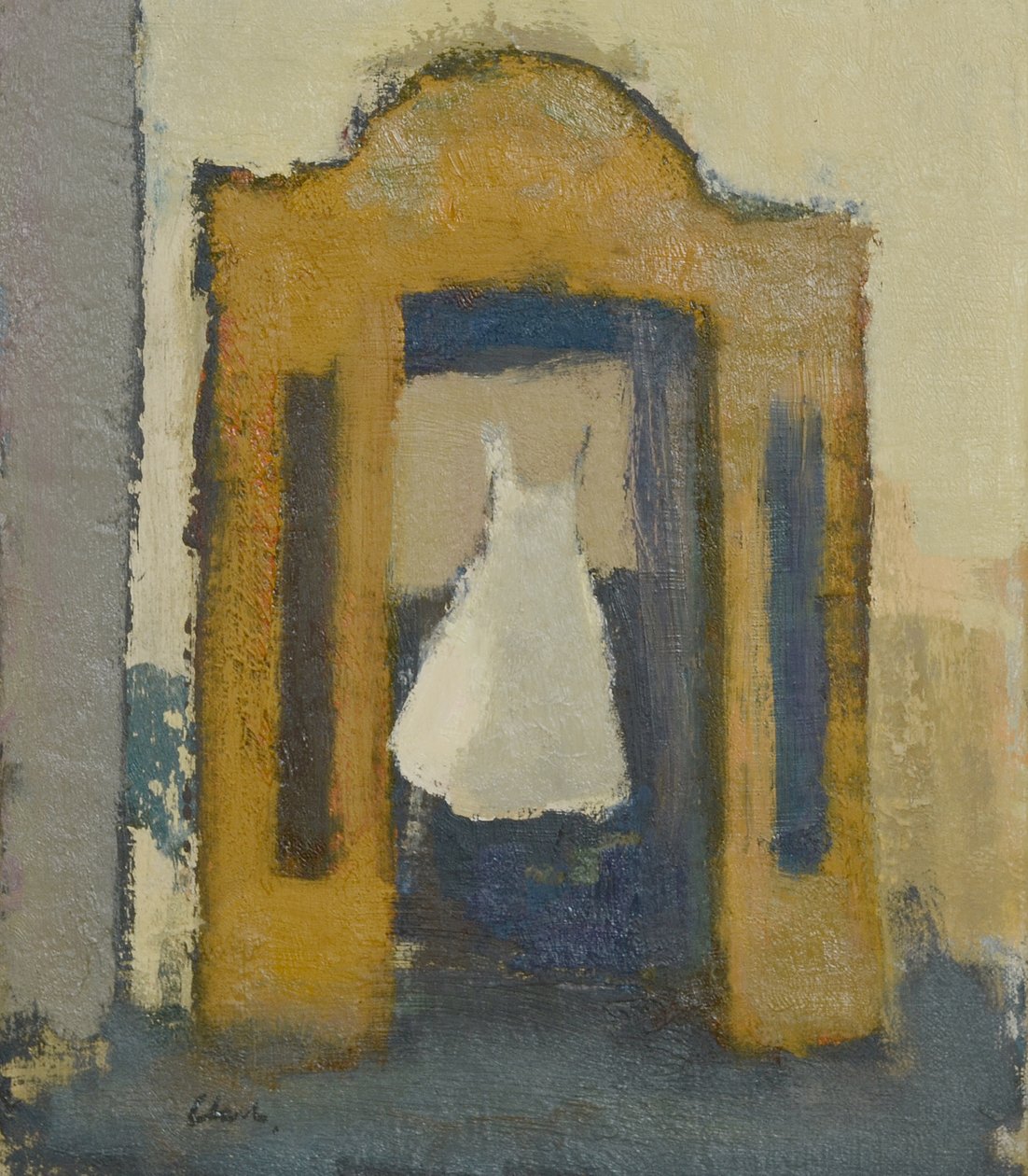 Abito da sposa Torino, 2017 (olio su lino) da Michael G. Clark