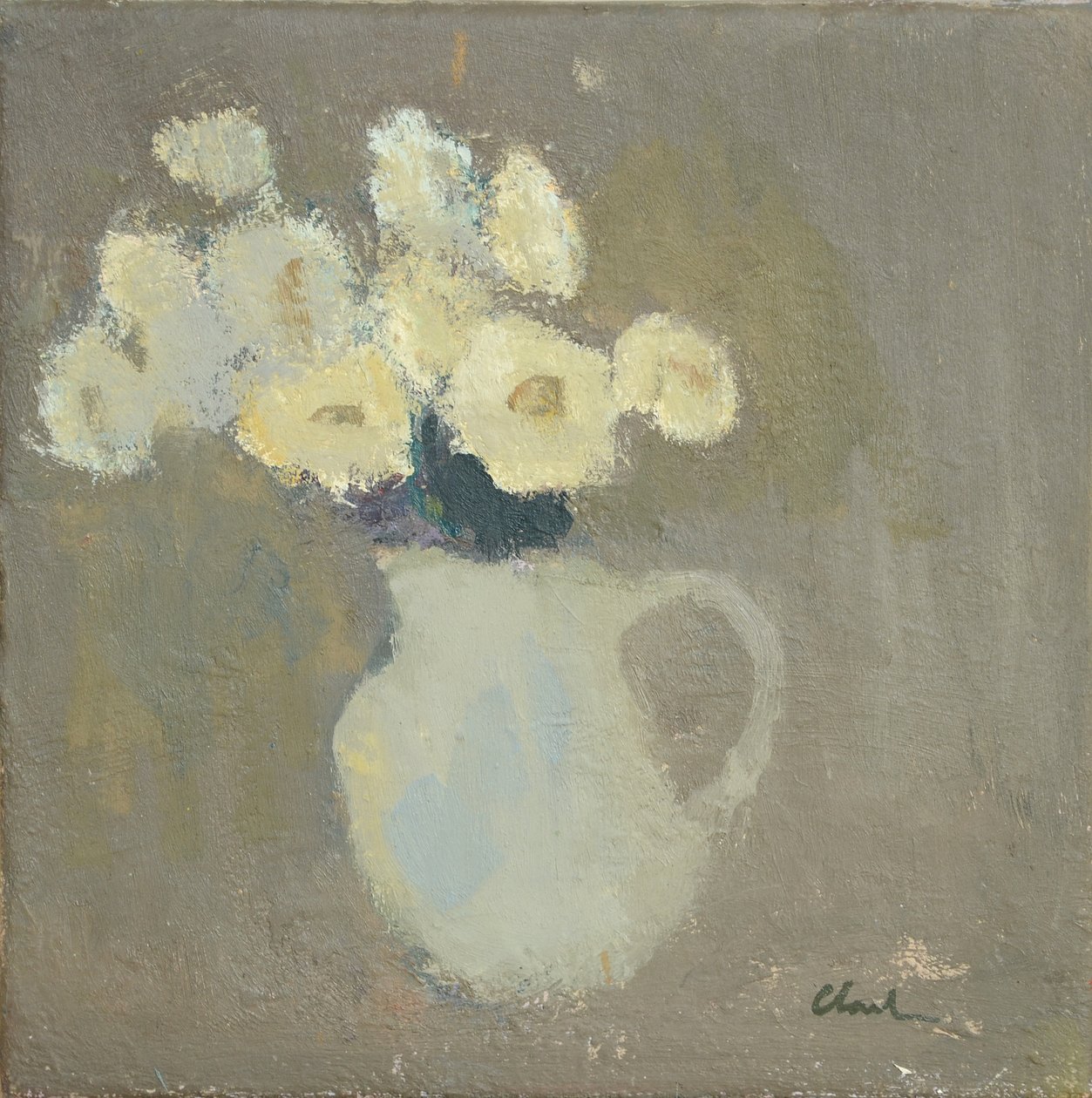 Fiori bianchi, 2016 (olio su lino) da Michael G. Clark