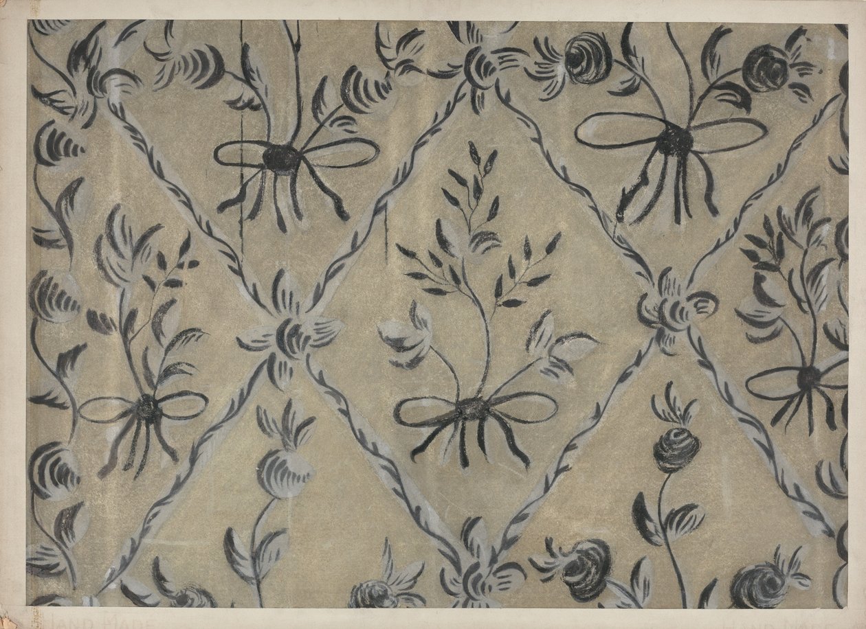 Muro decorato a mano libera, c. 1939 da Michael Lauretano