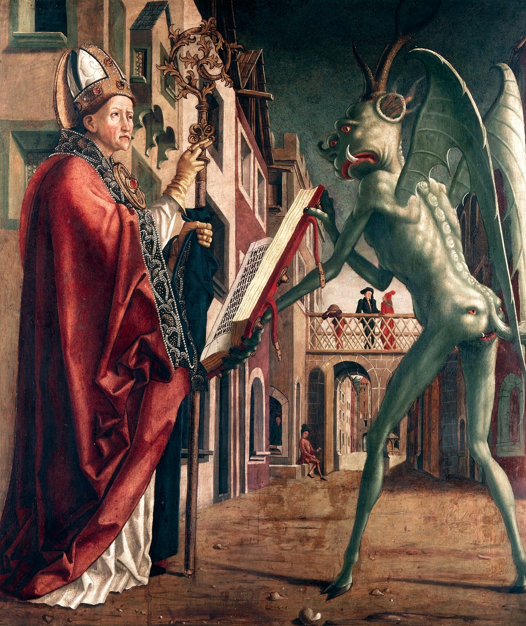 San Wolfgang e il Diavolo, Vita di San Wolfgang da Michael Pacher