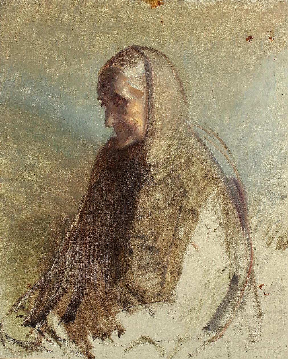 Studio della signora Brøndum. da Michael Peter Ancher