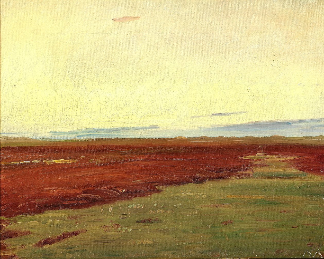 Tramonto sulle acque del ponte di Skagen. da Michael Peter Ancher