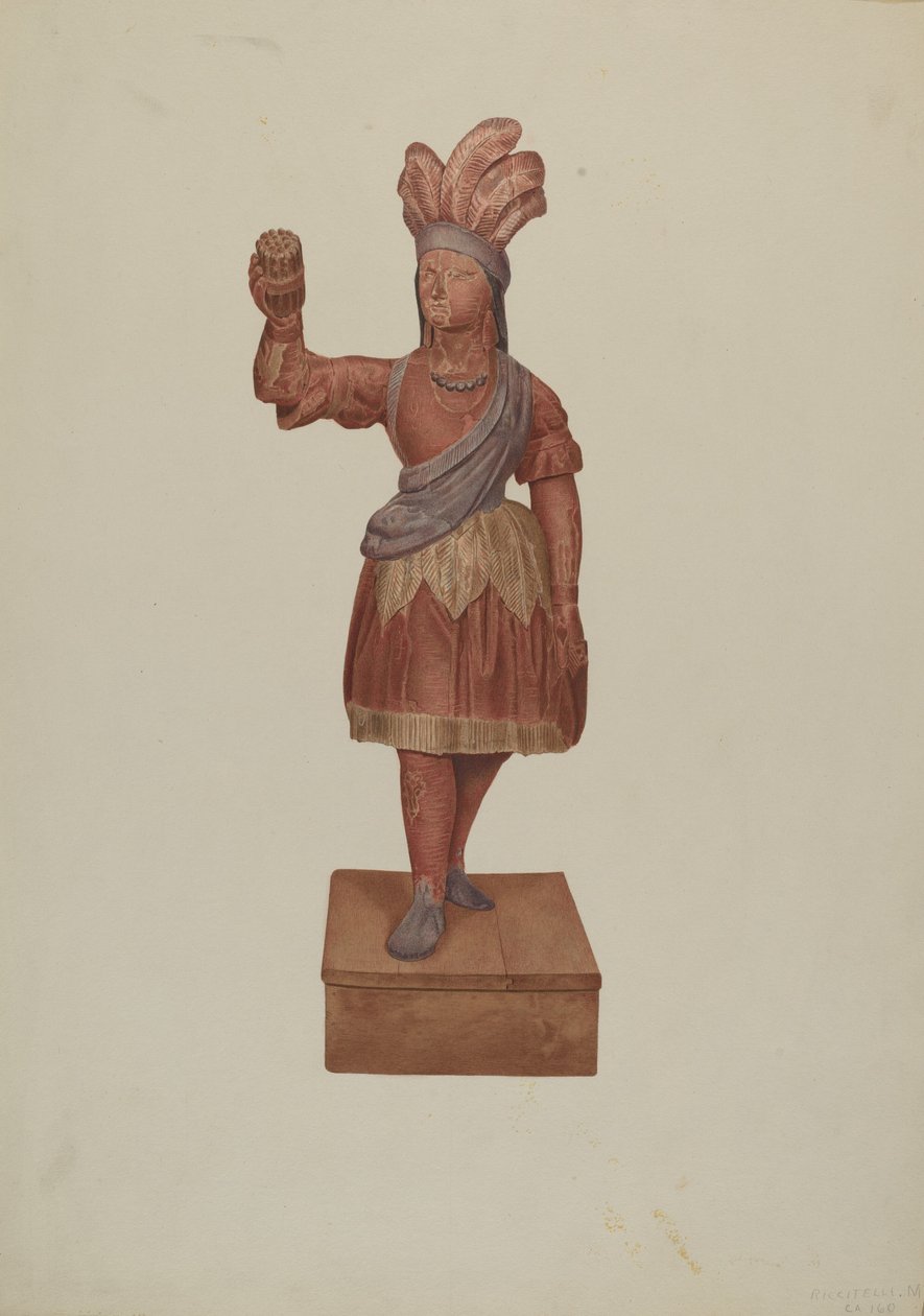 Indiano del negozio di sigari, c. 1939 da Michael Riccitelli