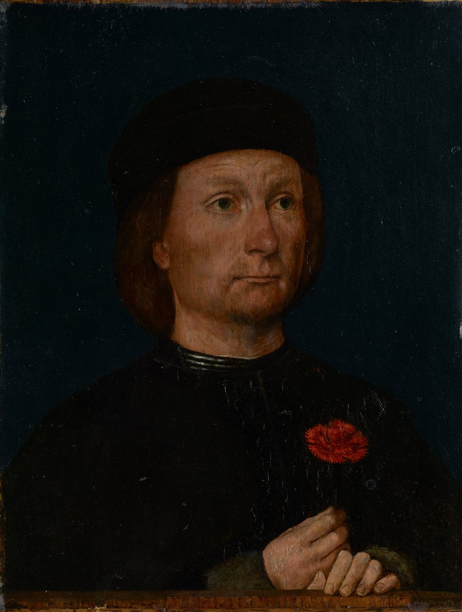 Ritratto di uomo con rosa da Michael Sittow
