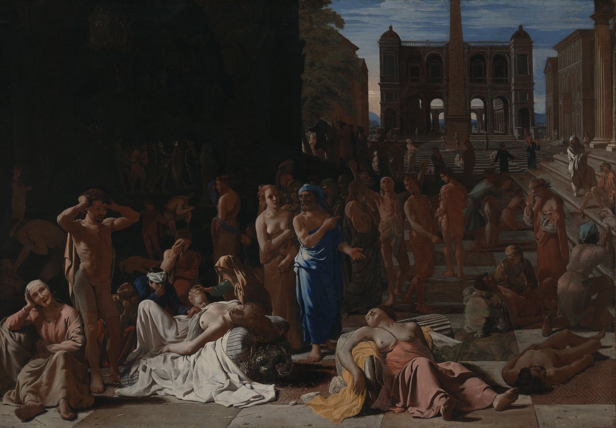 Peste in una città antica da Michael Sweerts