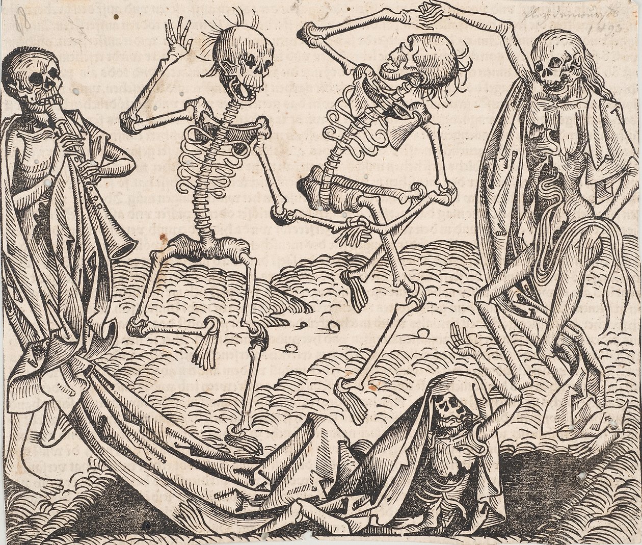 Danza della Morte dalla Cronaca del Mondo di Schedel da Michael Wolgemut