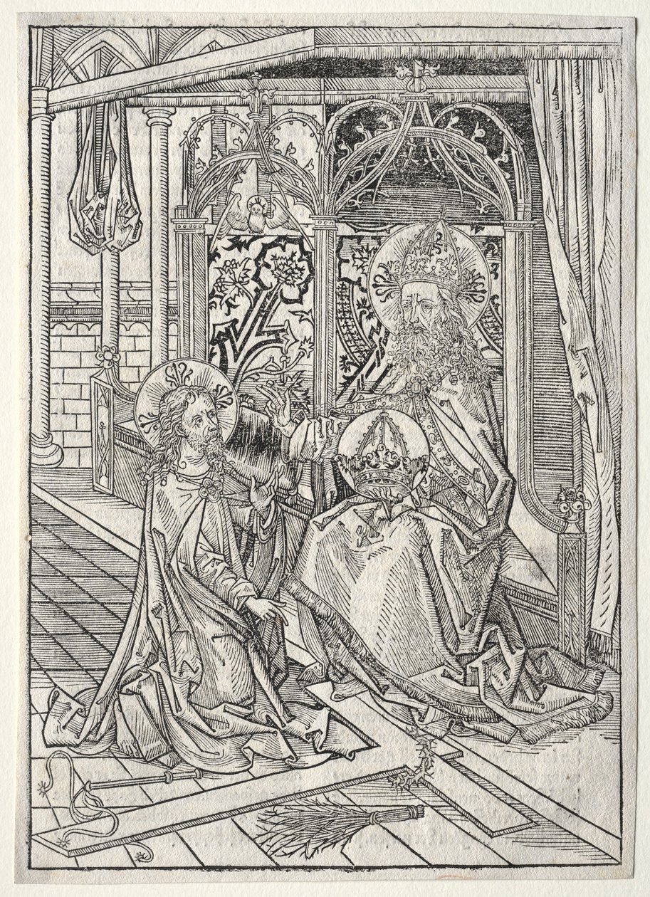 Der Schatzbehalter: La Trinità, 1491 da Michael Wolgemut