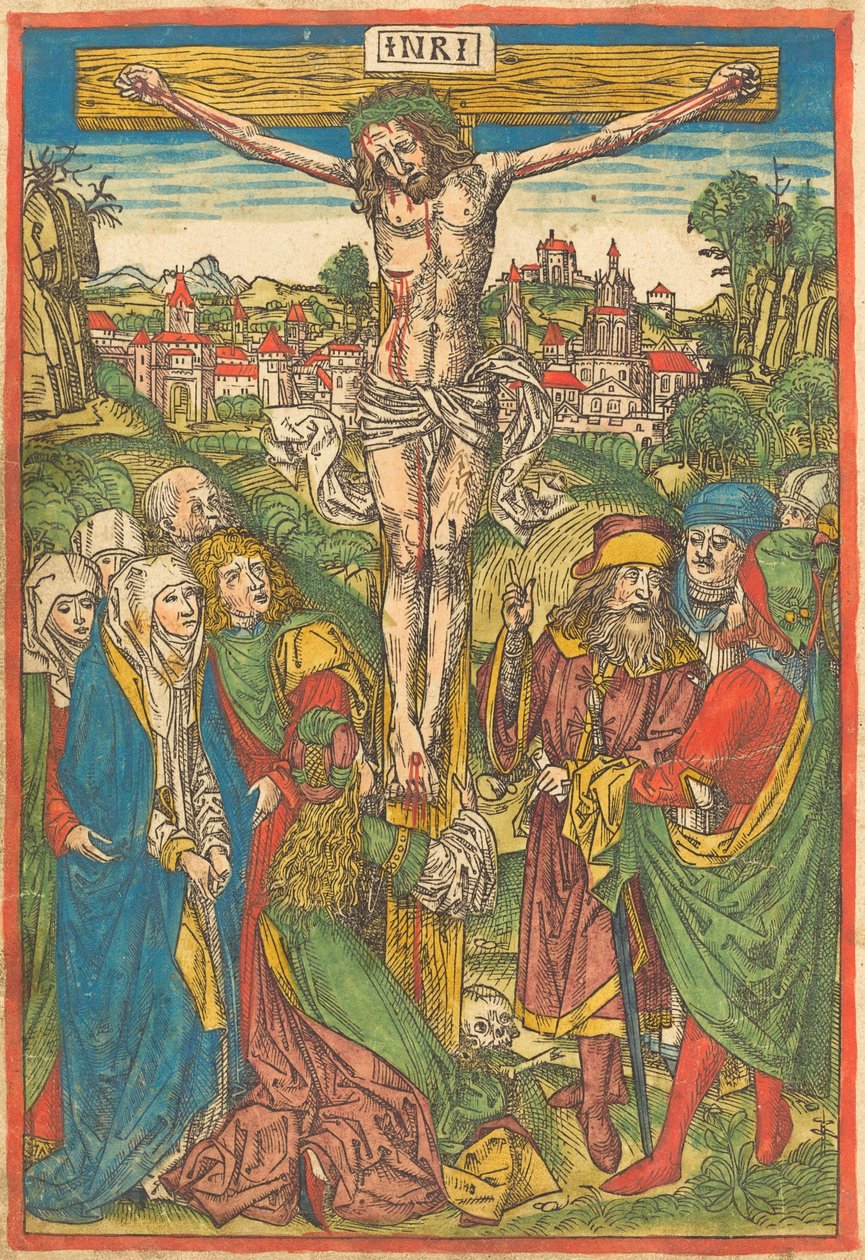 La Crocifissione con Santa Maria Maddalena da Michael Wolgemut