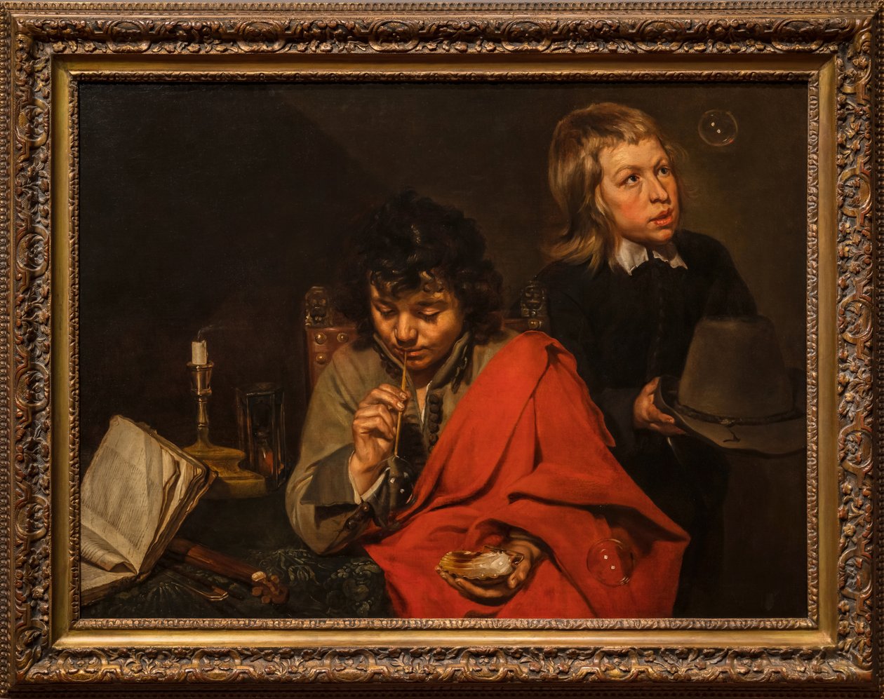 Ragazzi che soffiano bolle di sapone da Michaelina Wautier