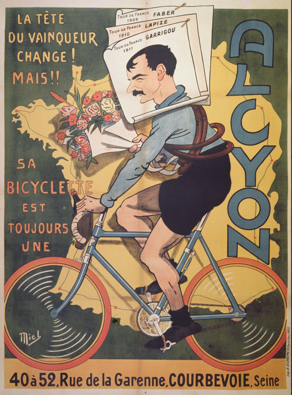 Poster pubblicitario per le biciclette 
