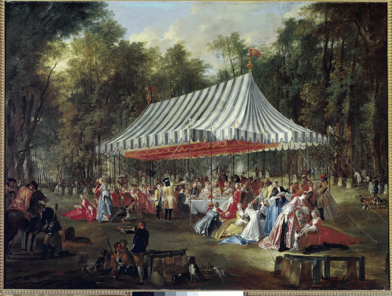 Banchetto nel parco da Michel Barthelemy Ollivier or Olivier