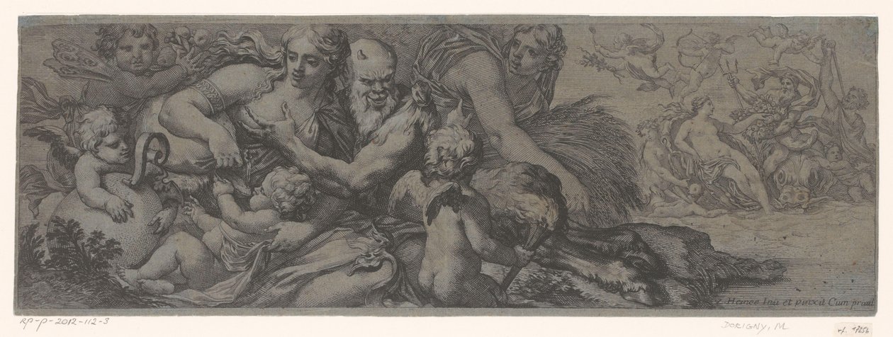 Fauno con baccante e putti da Michel Dorigny (attributed to)