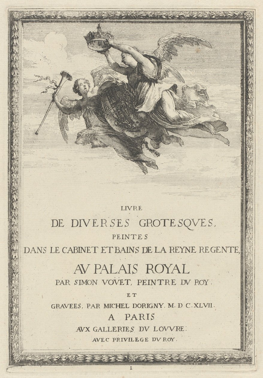 Pagina del titolo da Michel Dorigny, after Simon Vouet