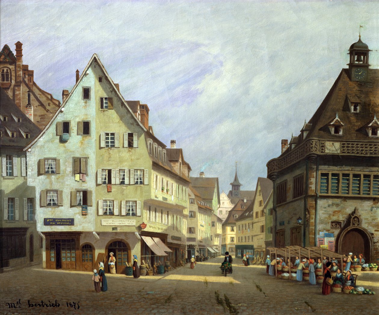 Place du Marche-aux-Fruits, Colmar, 1875 da Michel Hertrich