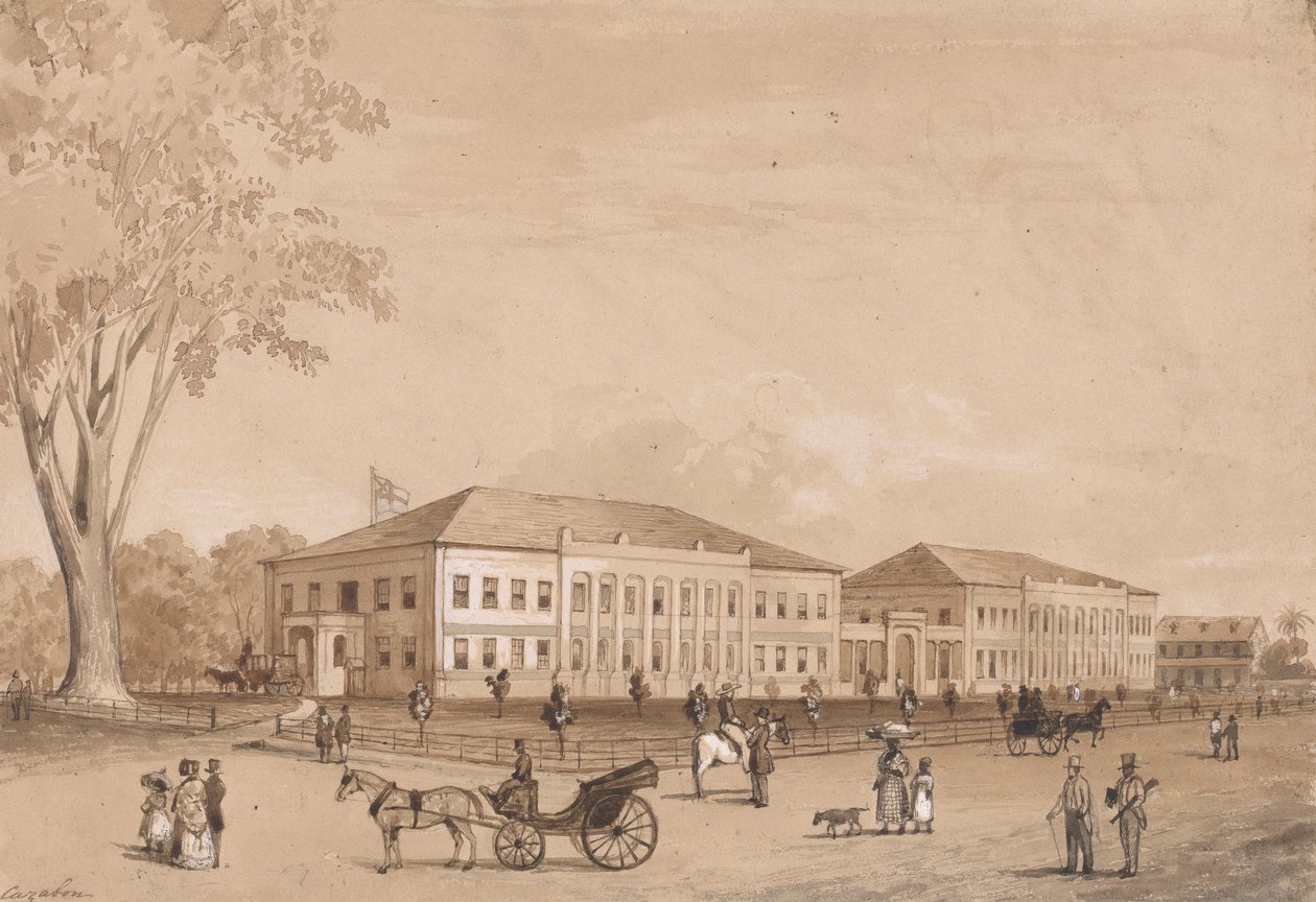 Edifici governativi da Michel Jean Cazabon