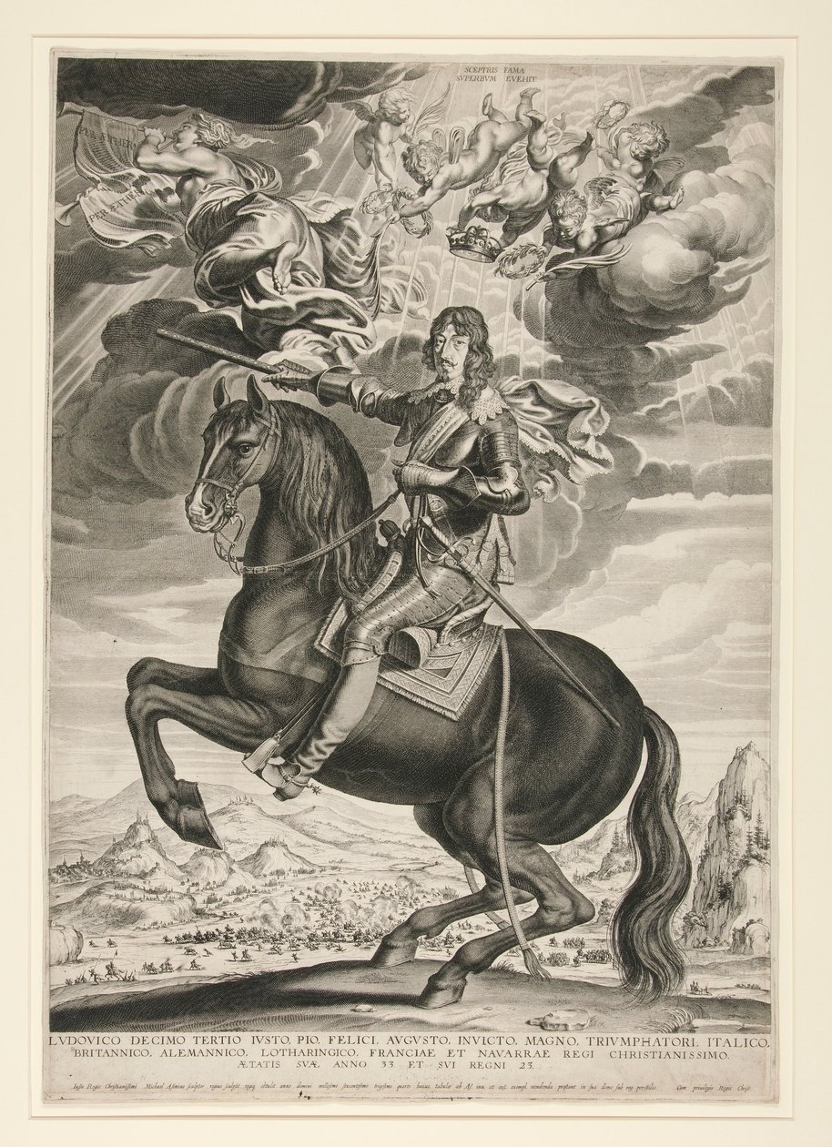 Ritratto equestre di Luigi XIII (Bourbon) (1601-1603) all