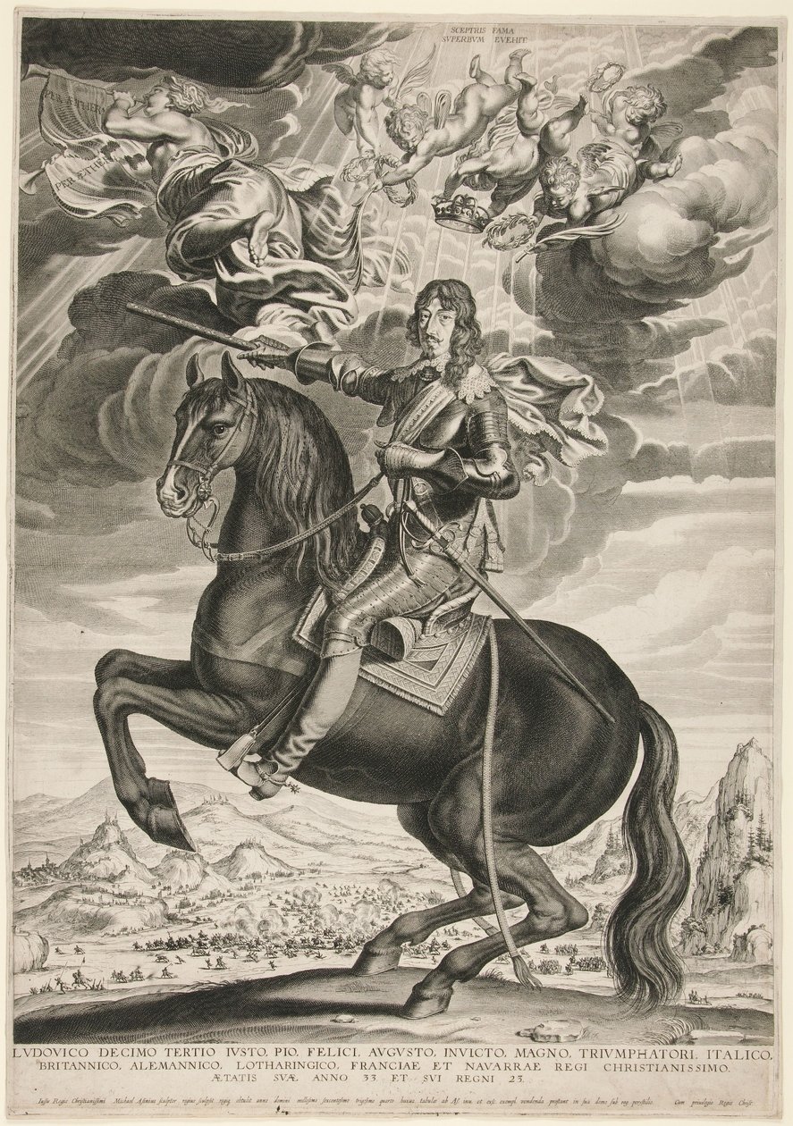 Ritratto equestre di Luigi XIII (Borbone) (1601-1603) all