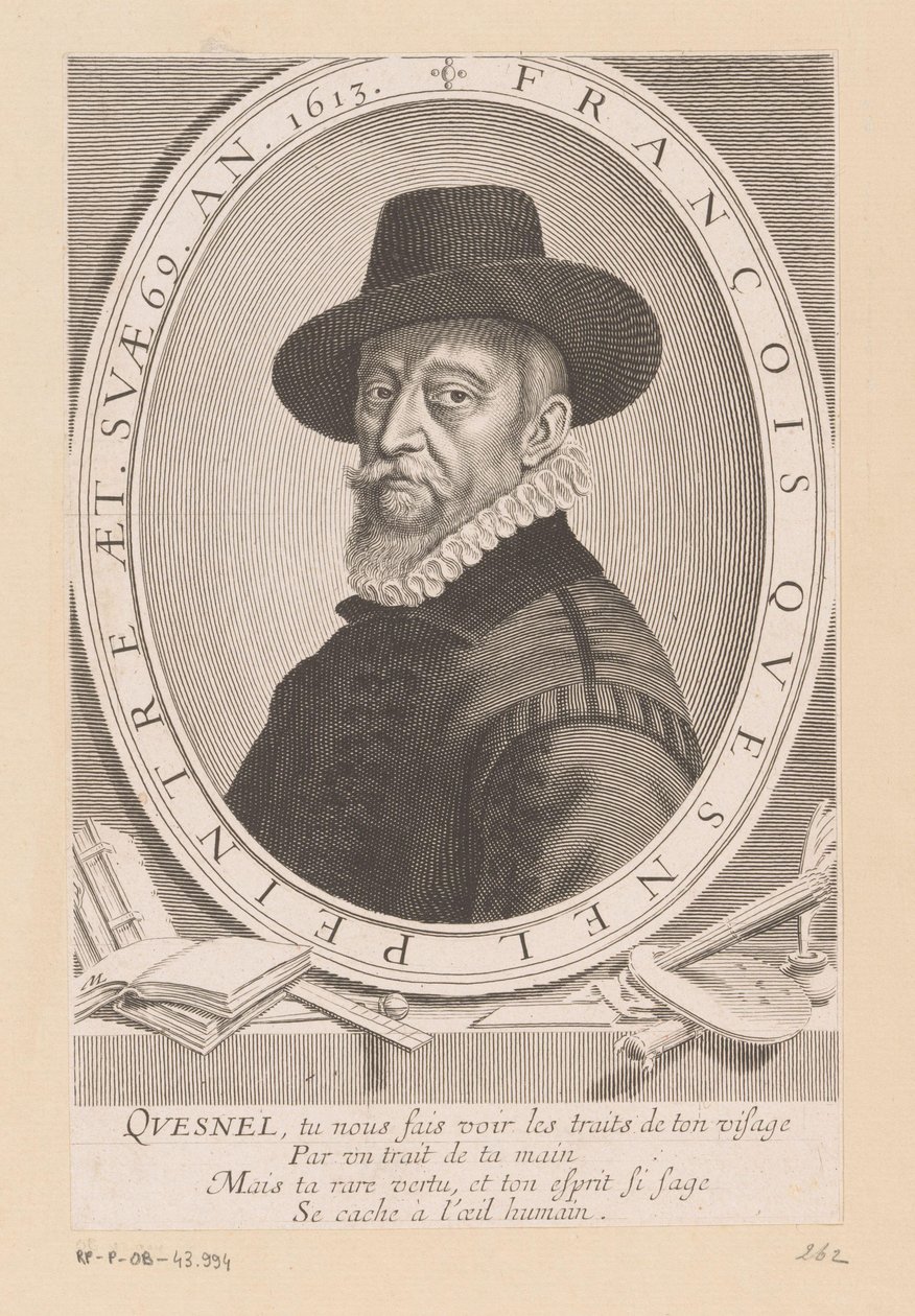 Ritratto di François Quesnel da Michel Lasne