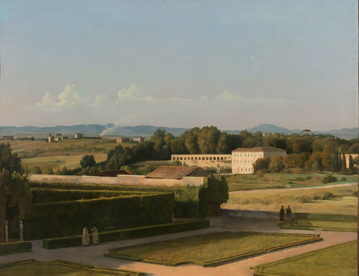 Veduta dei giardini di Villa Medici da Michel Martin Drolling