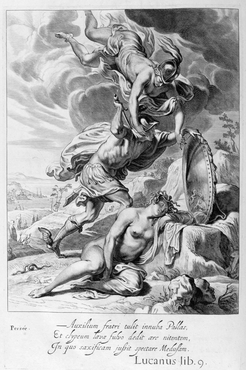 Perseo taglia la testa di Medusa, 1655 da Michel de Marolles