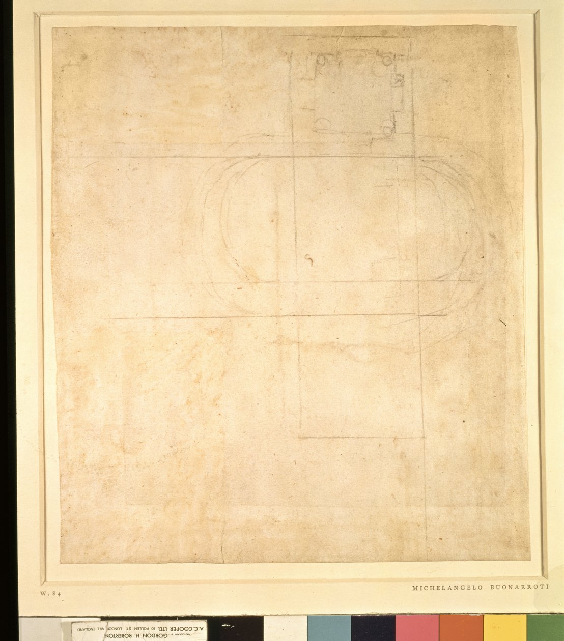 Disegno architettonico da Michelangelo Buonarroti