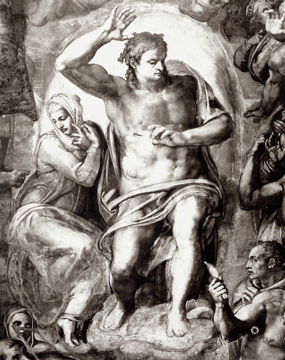 Cristo, dettaglio dal Giudizio Universale, 1538-41 da Michelangelo Buonarroti