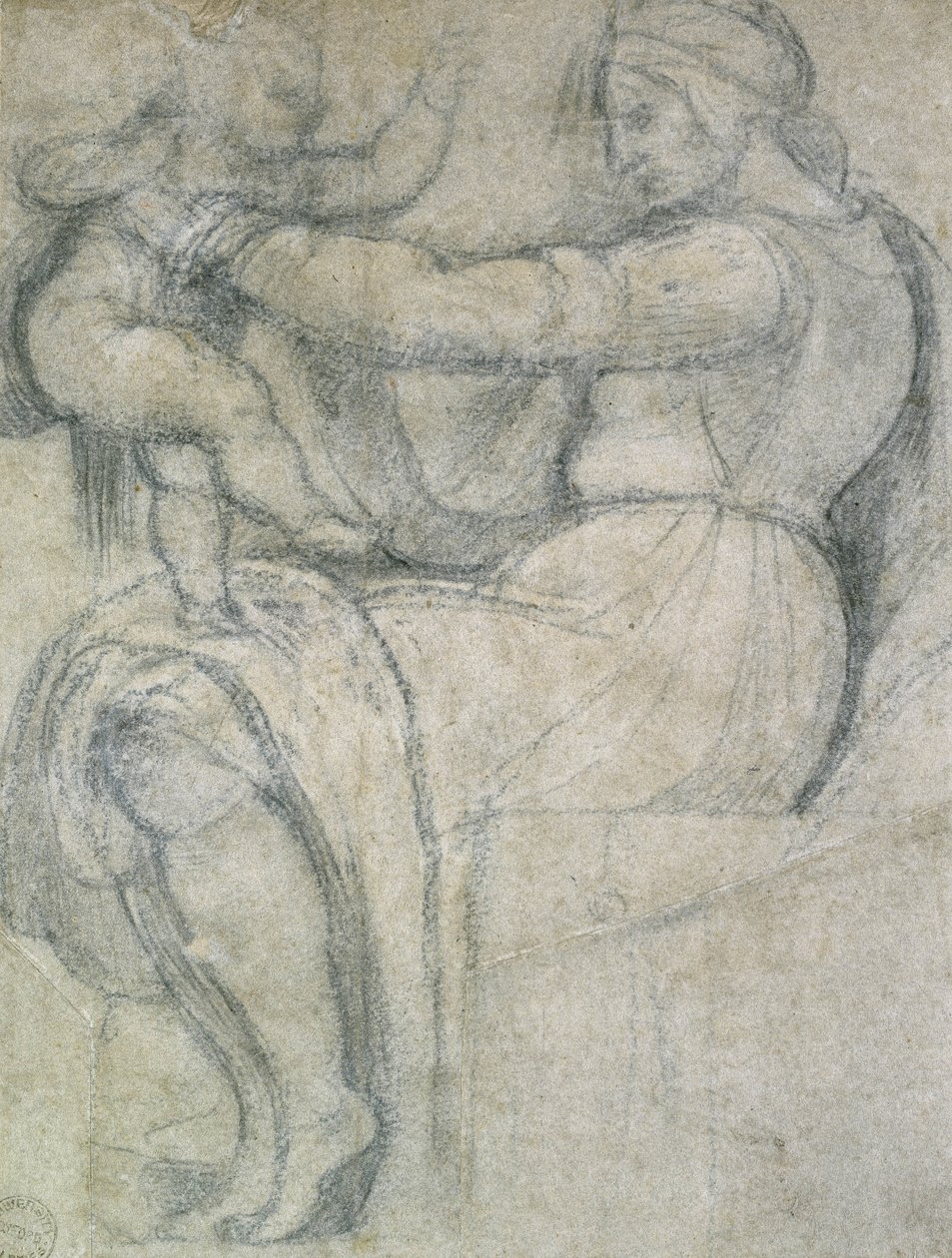 Dettaglio dal soffitto della Sistina da Michelangelo Buonarroti