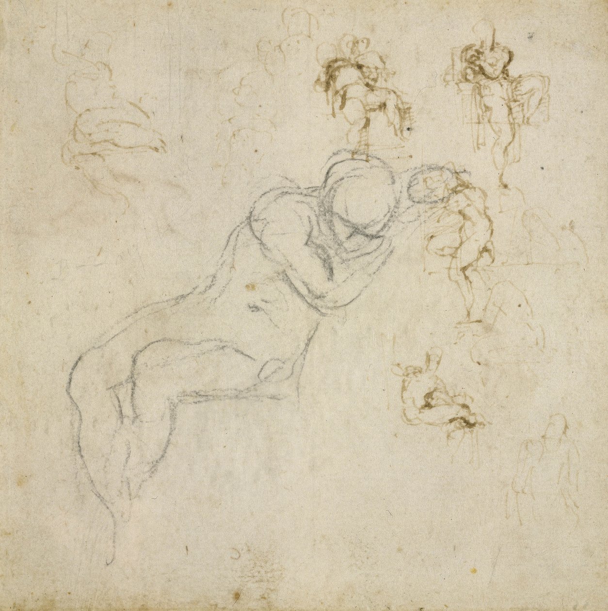 Studio di figura da Michelangelo Buonarroti