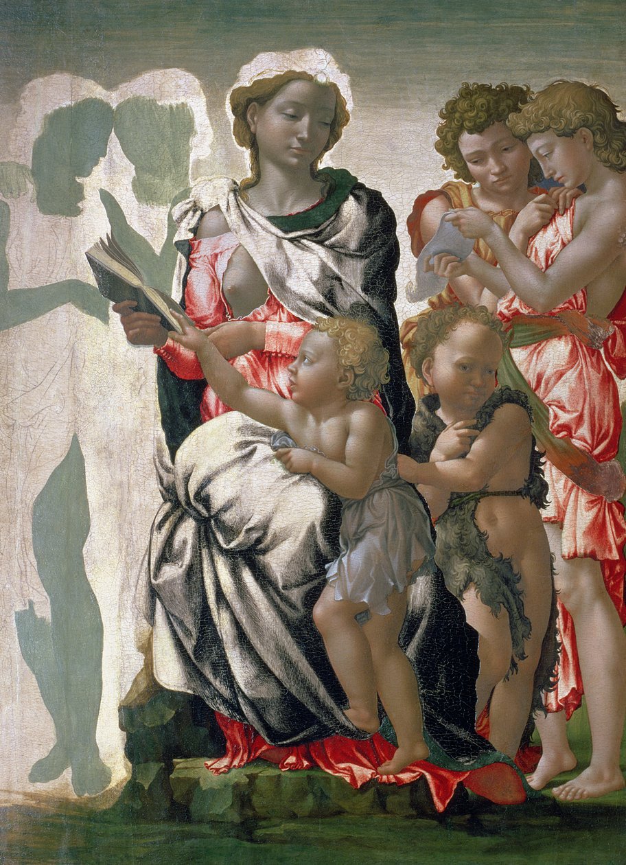 Madonna col Bambino e San Giovanni, c.1495 da Michelangelo Buonarroti