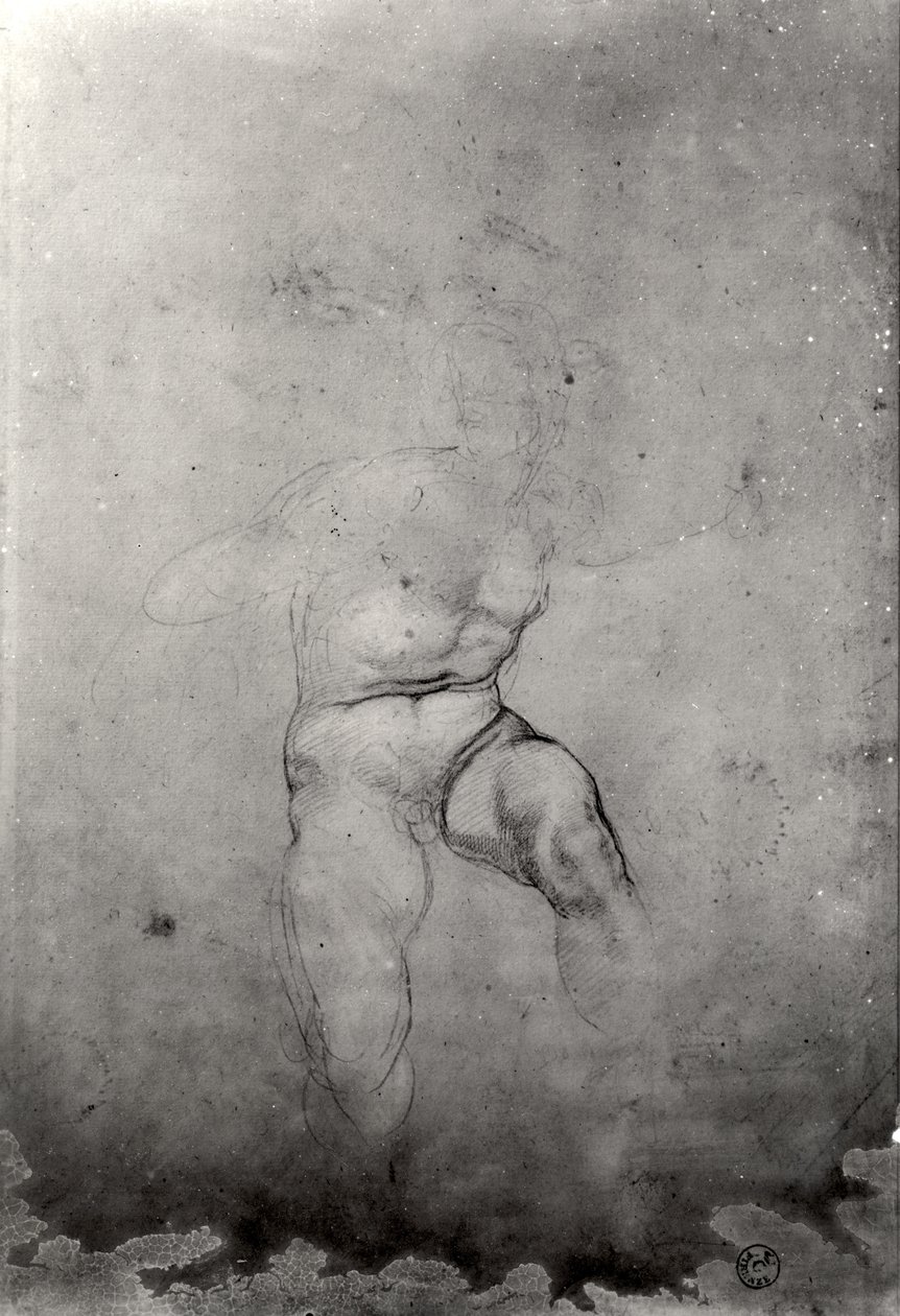 Nudo maschile da Michelangelo Buonarroti