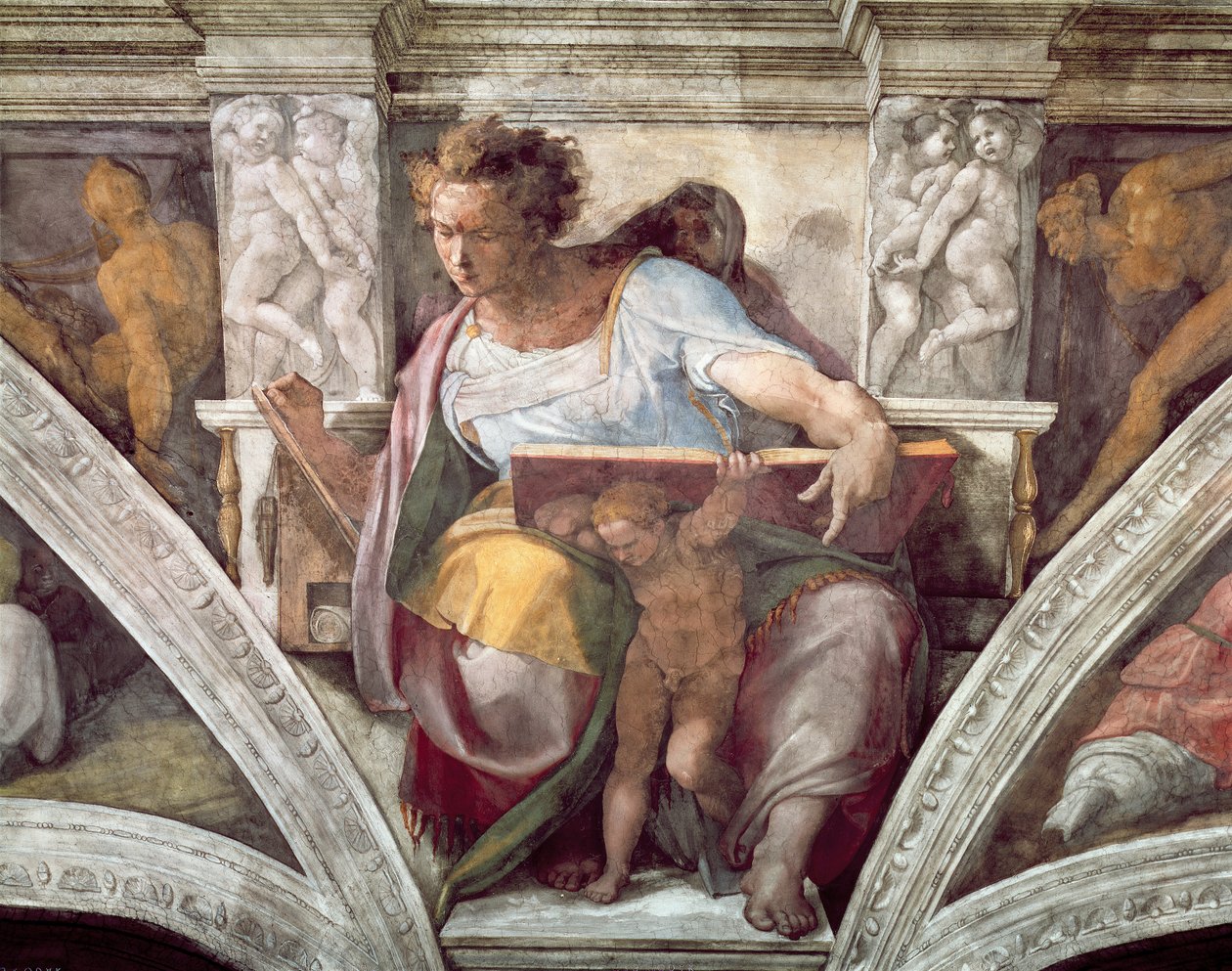 Soffitto della Cappella Sistina: Il profeta Daniele da Michelangelo Buonarroti
