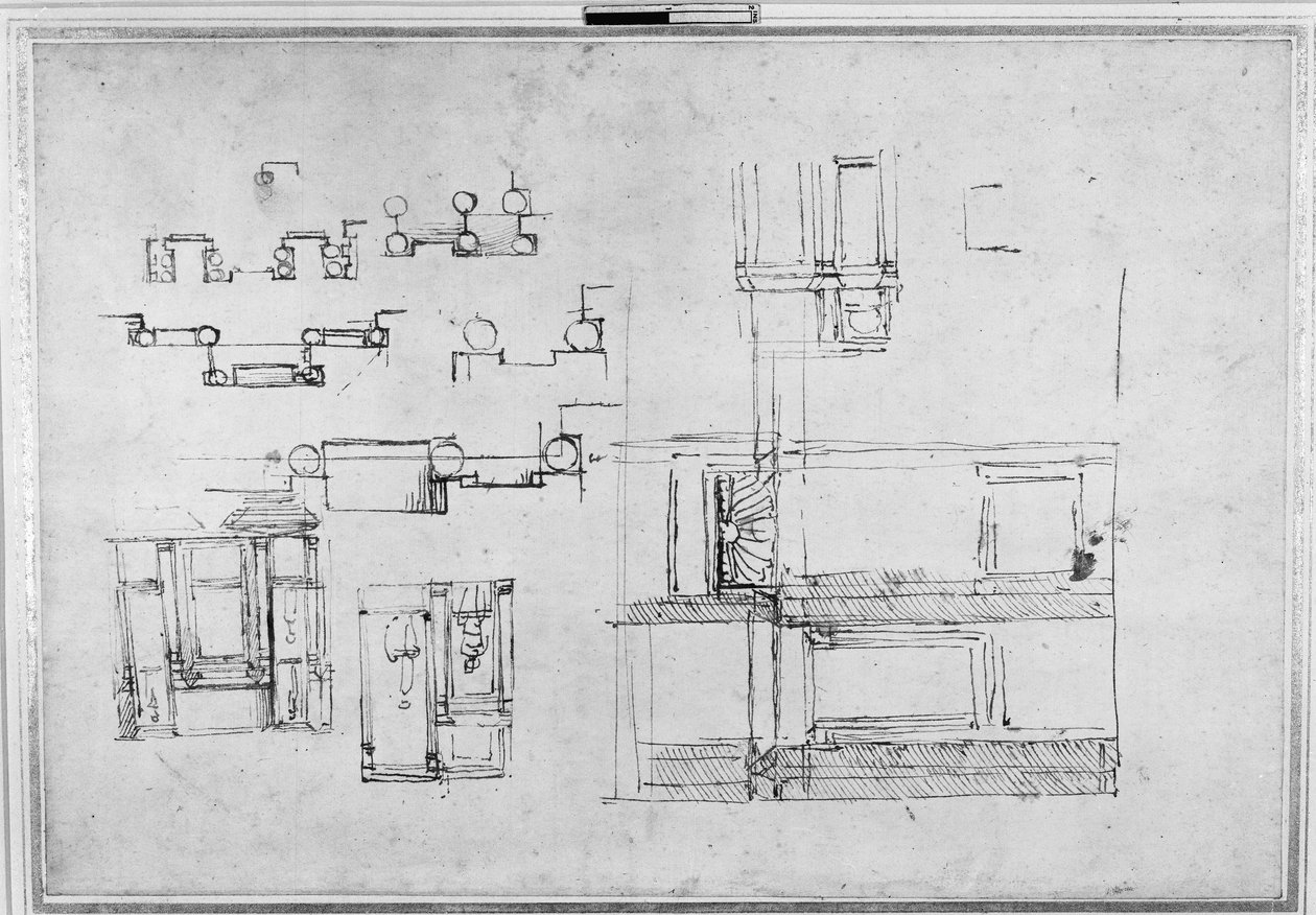 Studi per la tomba dei Medici, c.1520 da Michelangelo Buonarroti