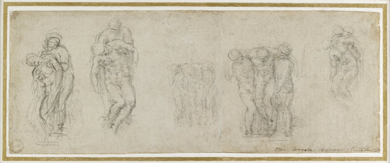 Studi per la Pietà Rondanini, c.1552 da Michelangelo Buonarroti