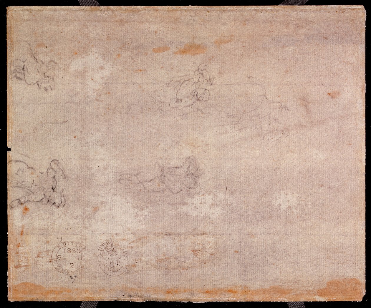 Studio di figure (gesso nero su carta) (recto) da Michelangelo Buonarroti