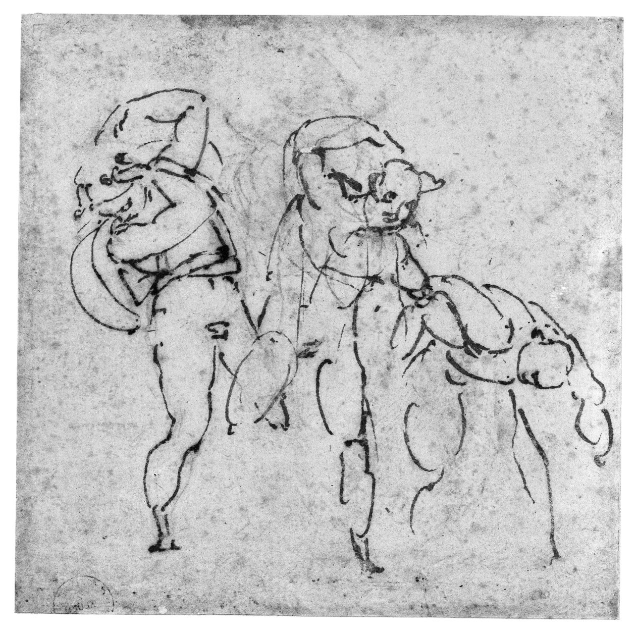 Studio di tre figure, c.1517-20 da Michelangelo Buonarroti