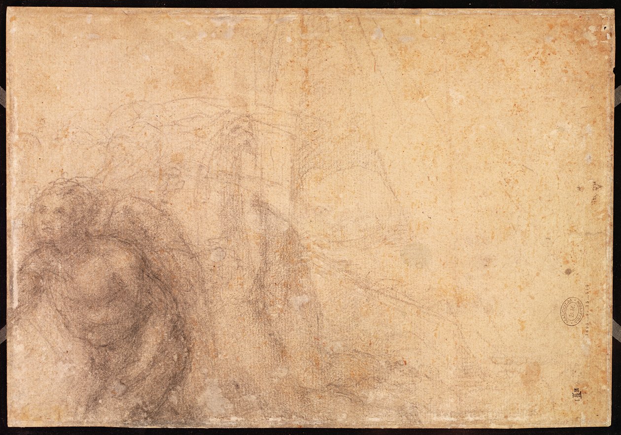 Studio di un angelo (recto) da Michelangelo Buonarroti