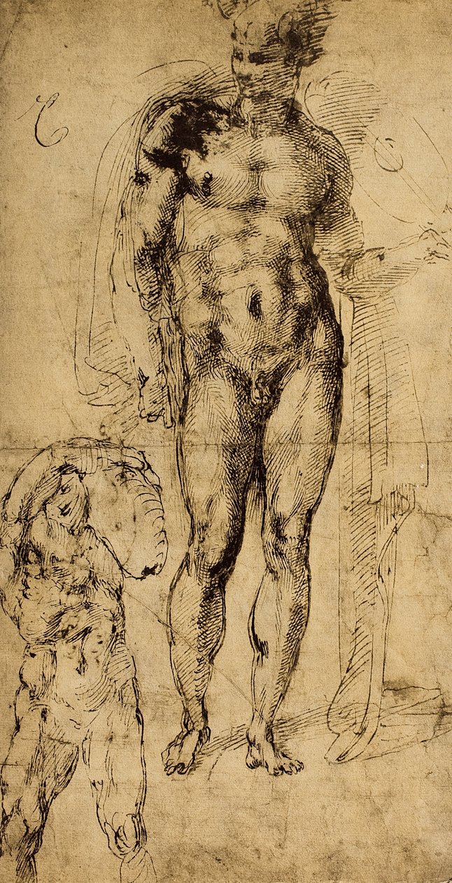 Studio di nudi da Michelangelo Buonarroti