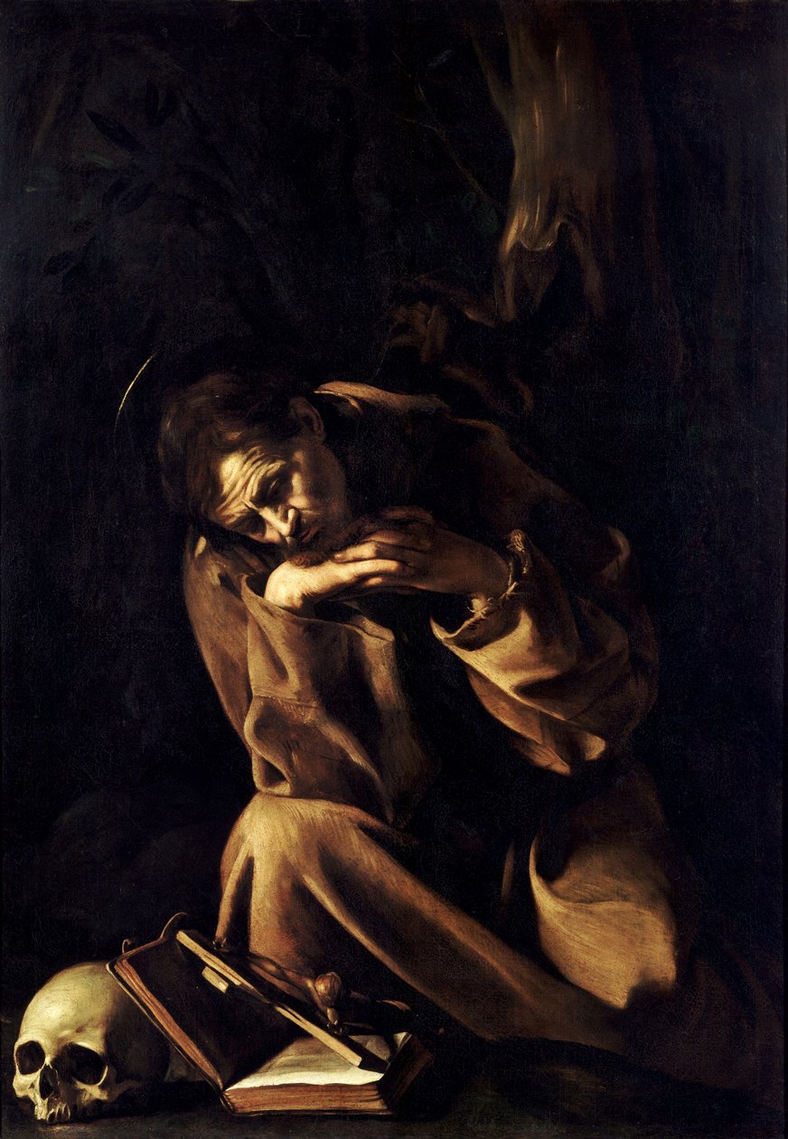 San Francesco in meditazione da Michelangelo Merisi Caravaggio