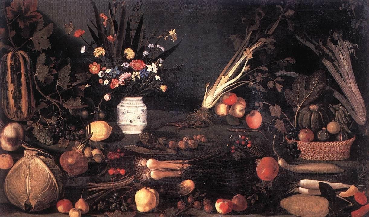 Natura morta con fiori e frutta da Michelangelo Merisi Caravaggio
