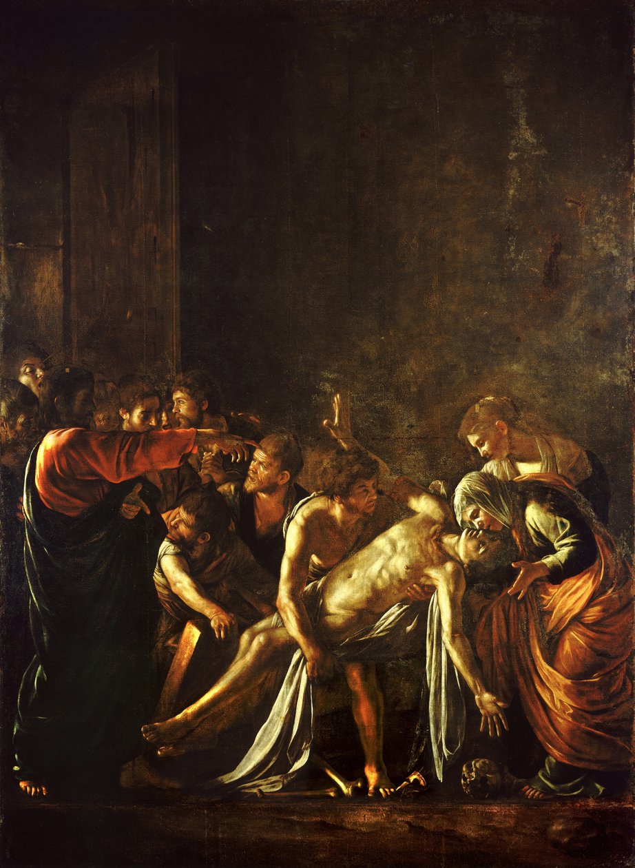 La resurrezione di Lazzaro da Michelangelo Merisi Caravaggio