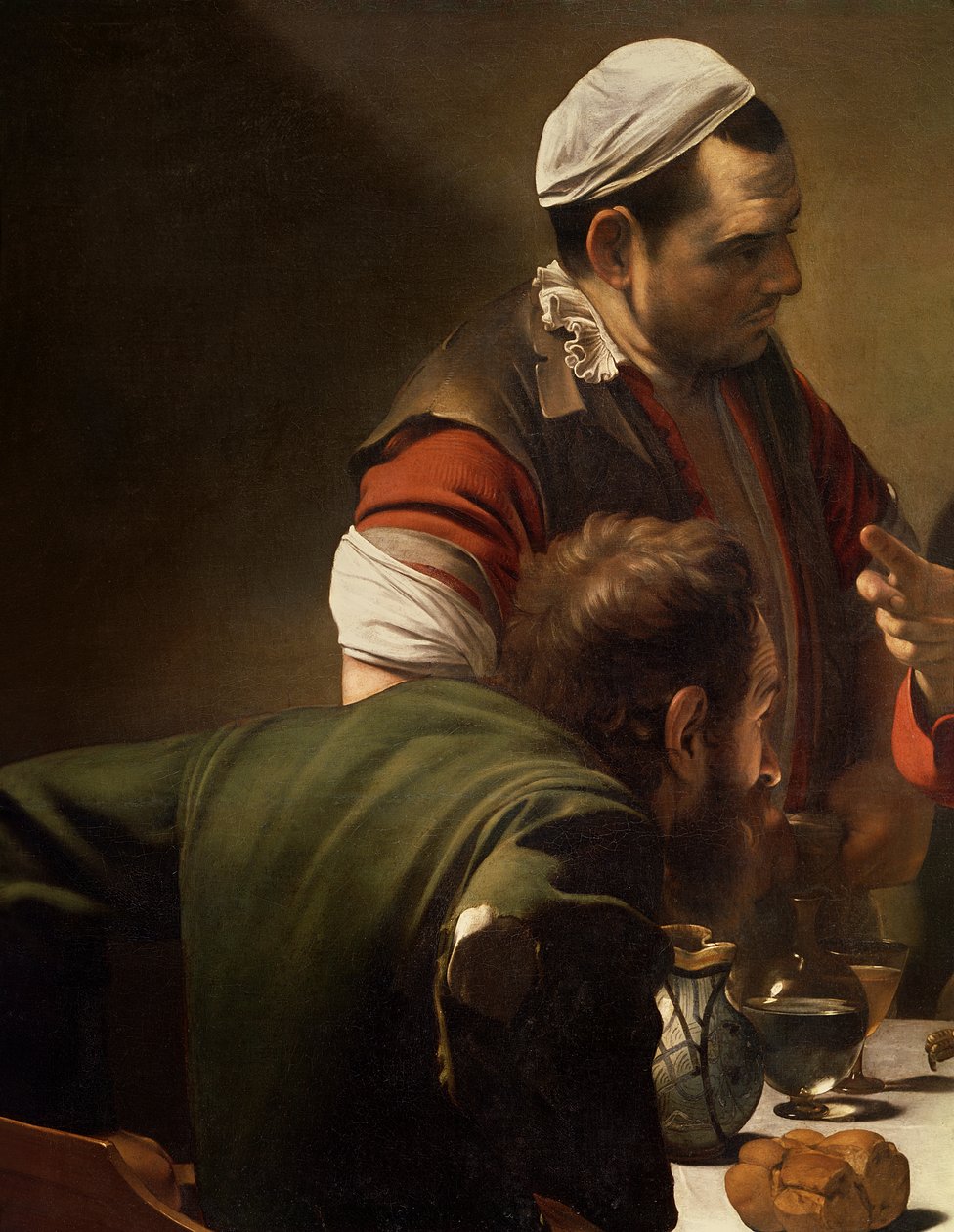 La cena in Emmaus, 1601 (dettaglio) da Michelangelo Merisi Caravaggio