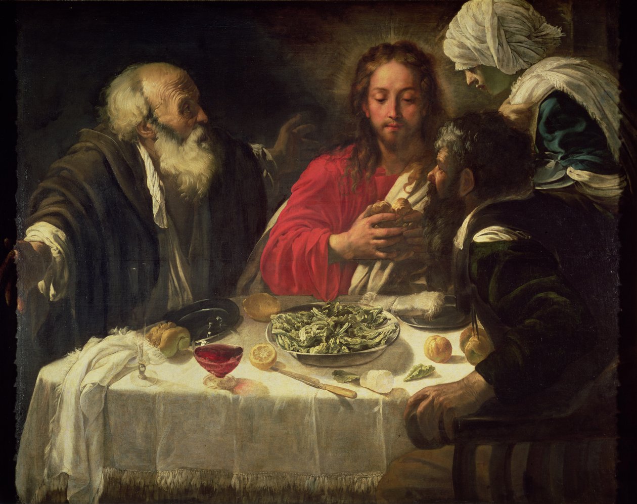 La Cena di Emmaus, c.1614-21 da Michelangelo Merisi Caravaggio
