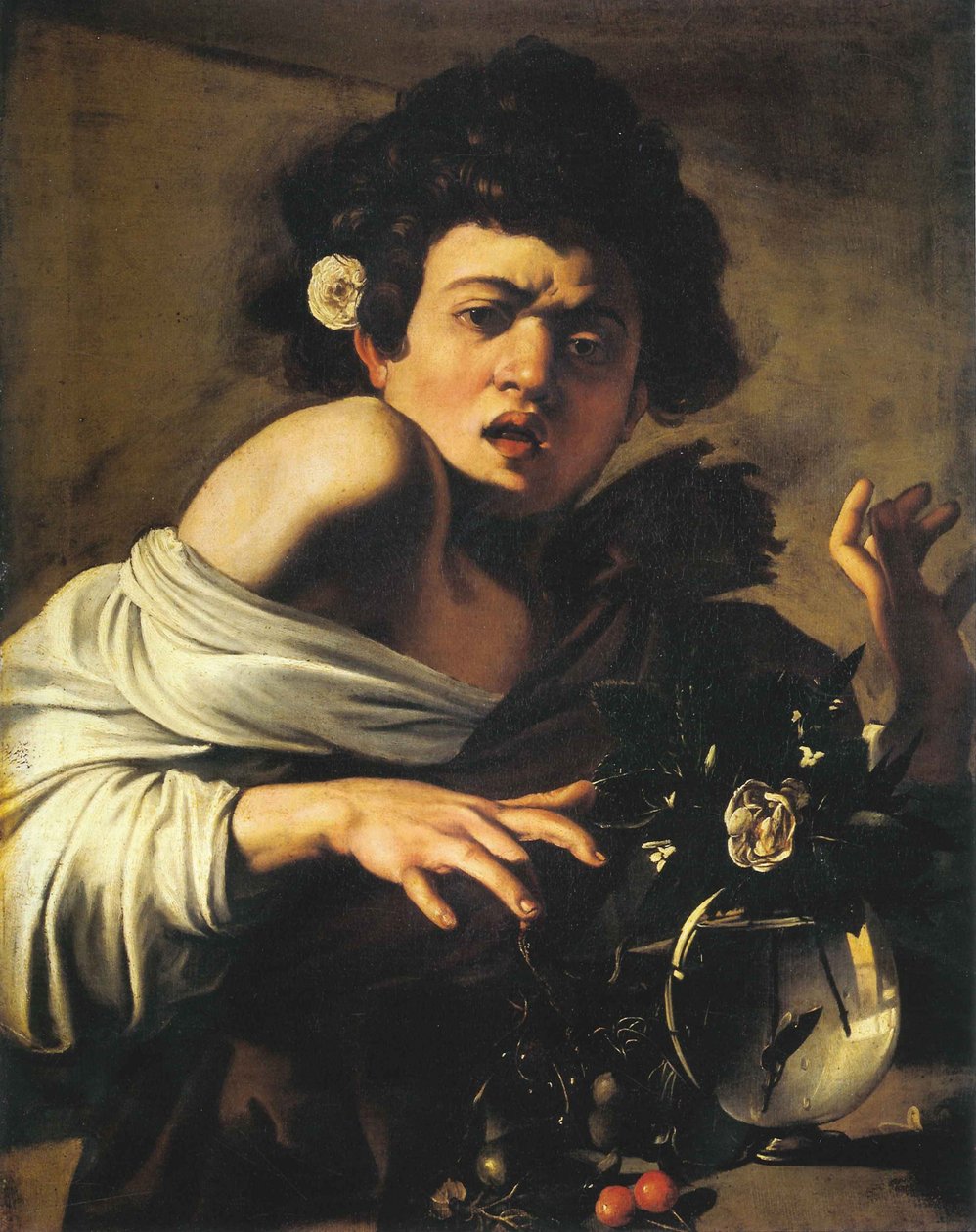 Ragazzo morso da una lucertola da Michelangelo Merisi Caravaggio