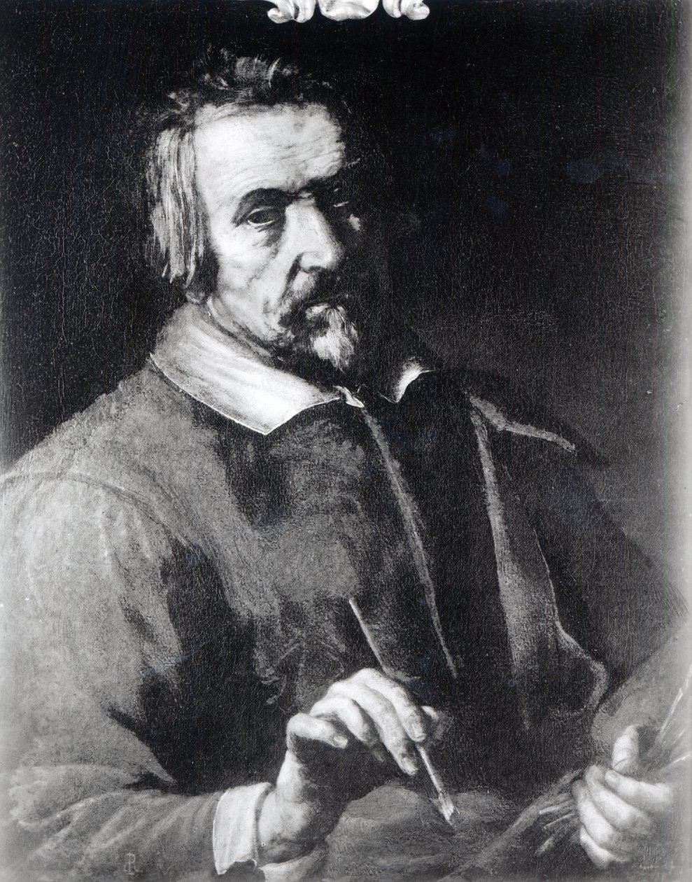 Autoritratto con pennello da Michelangelo Merisi Caravaggio