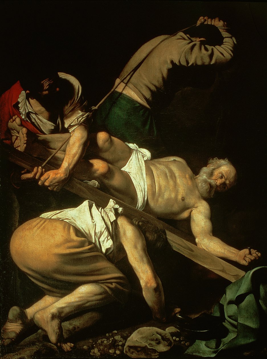 La crocifissione di San Pietro, 1600-01 da Michelangelo Merisi Caravaggio