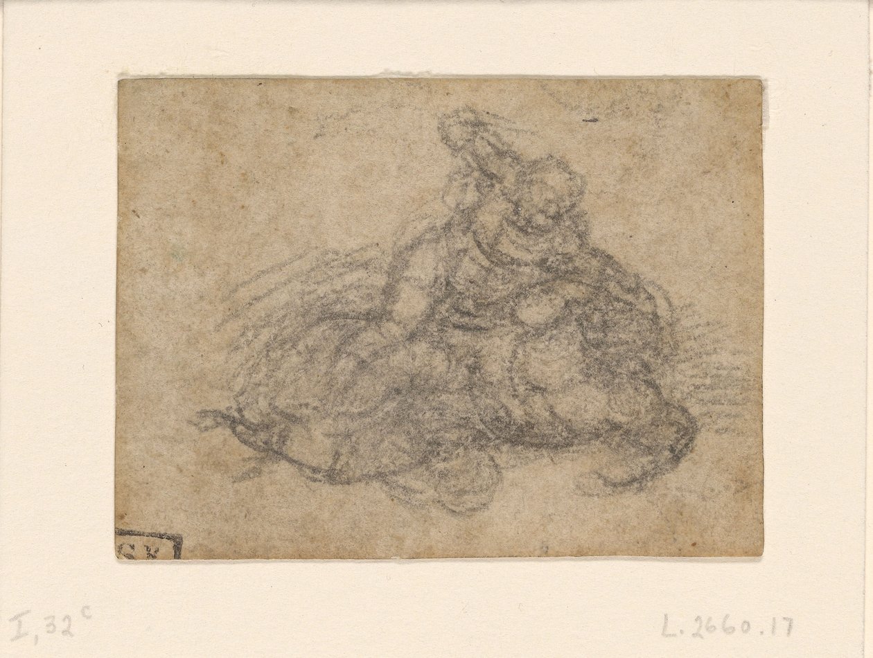 Michelangelo - Davide e Golia. Studi architettonici a righe, ca. 1550-1556, I, 32c da Michelangelo