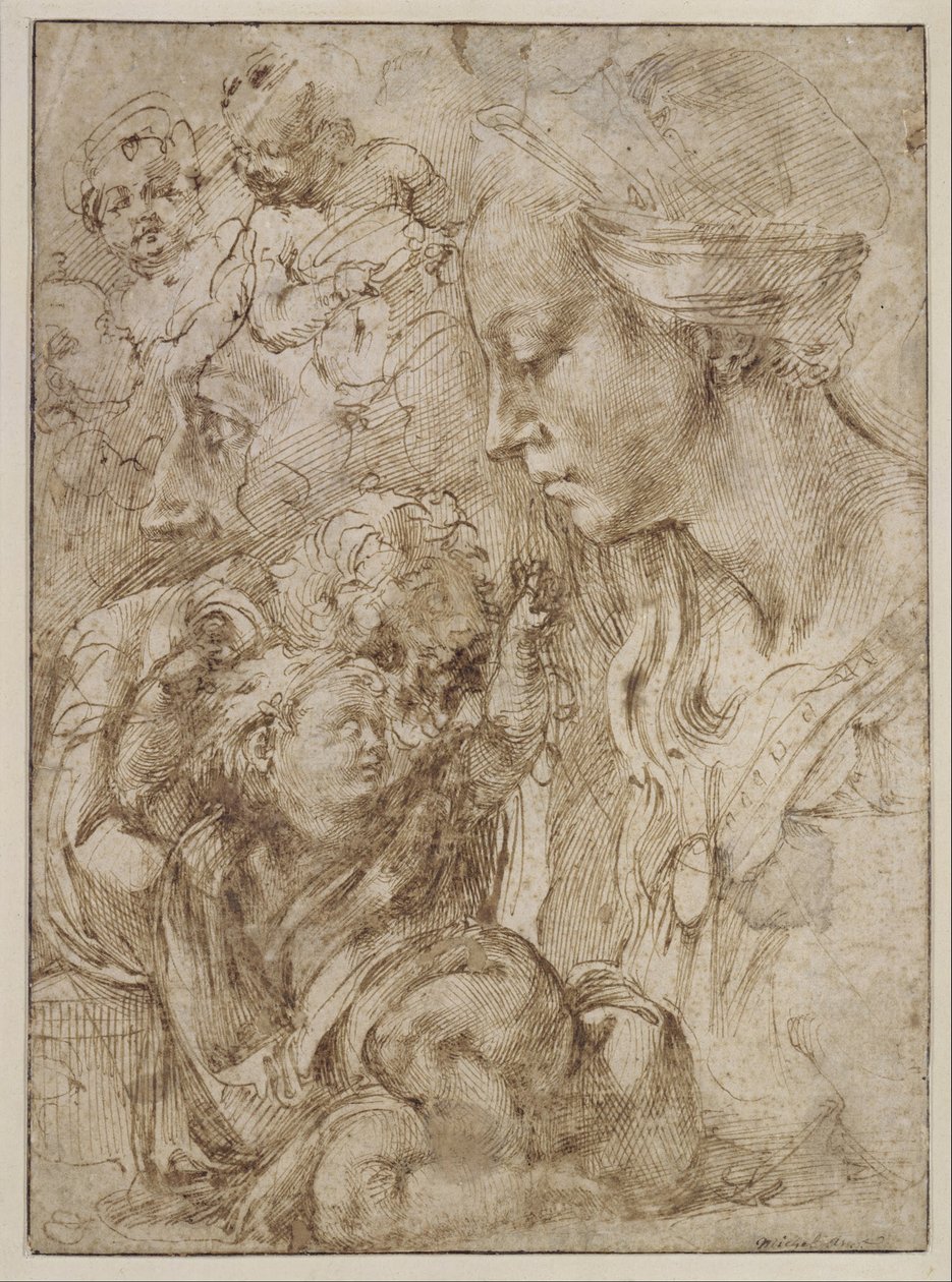 Studi per una famiglia santa da Michelangelo