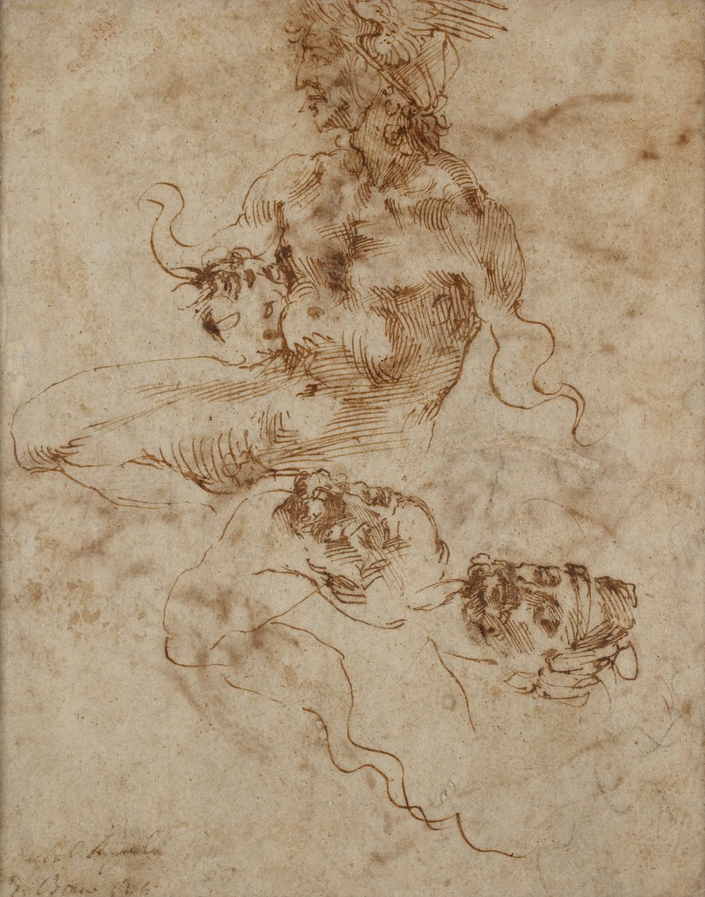 Figura che Assomiglia a un Tritone, c1490-1560 da Michelangelo Buonarroti